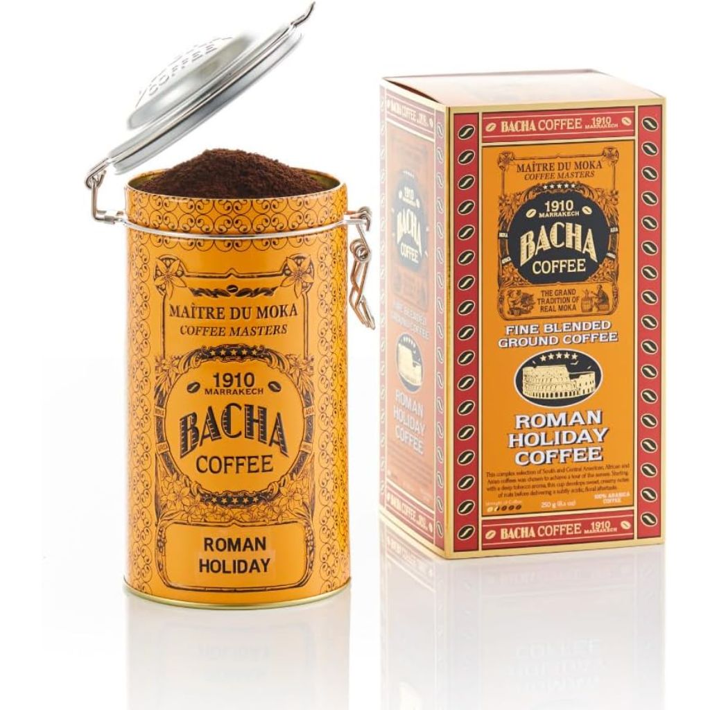 Bacha Coffee Autograph Collection Roman Holiday Medium Light Roast Fine Ground Coffee, 2 Pack