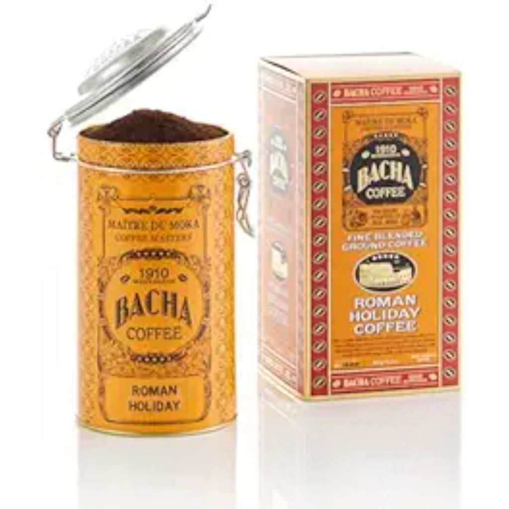 Bacha Coffee Autograph Collection Roman Holiday Medium Light Roast Fine Ground Coffee, 2 Pack