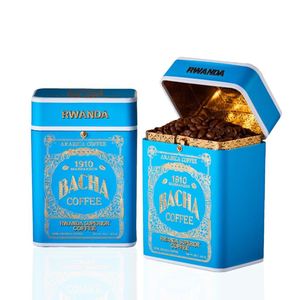 Bacha Coffee Rwanda Superior Single Origin Medium Dark Roast, Whole Bean, 250g Signature Nomad Collection