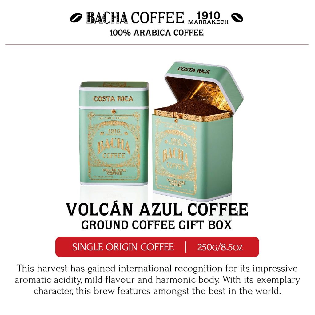 Bacha Coffee Signature Nomad Collection Volcán Azul Single Origin Ground Coffee, 2 Pack