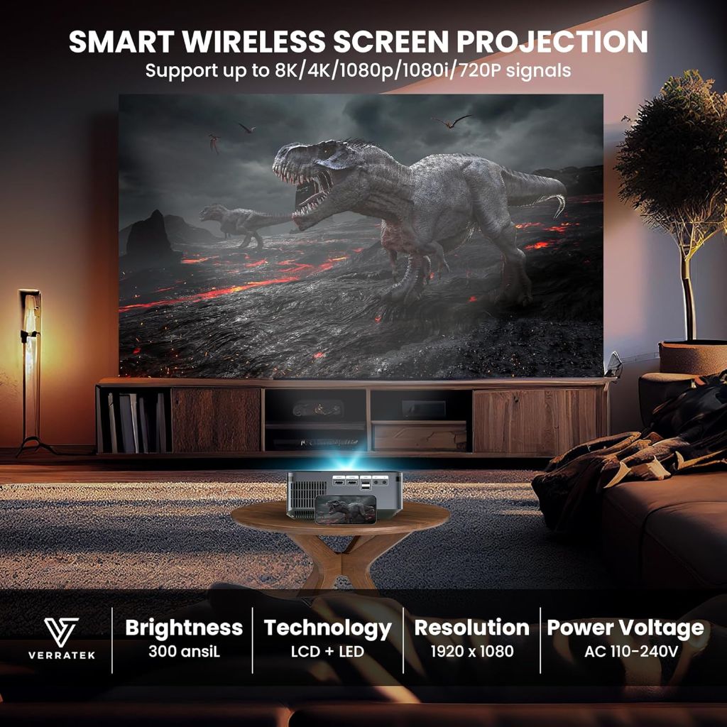 Verratek Vision Cinema P8 Plus Ultra LED 8K Digital Projector - Space Gray