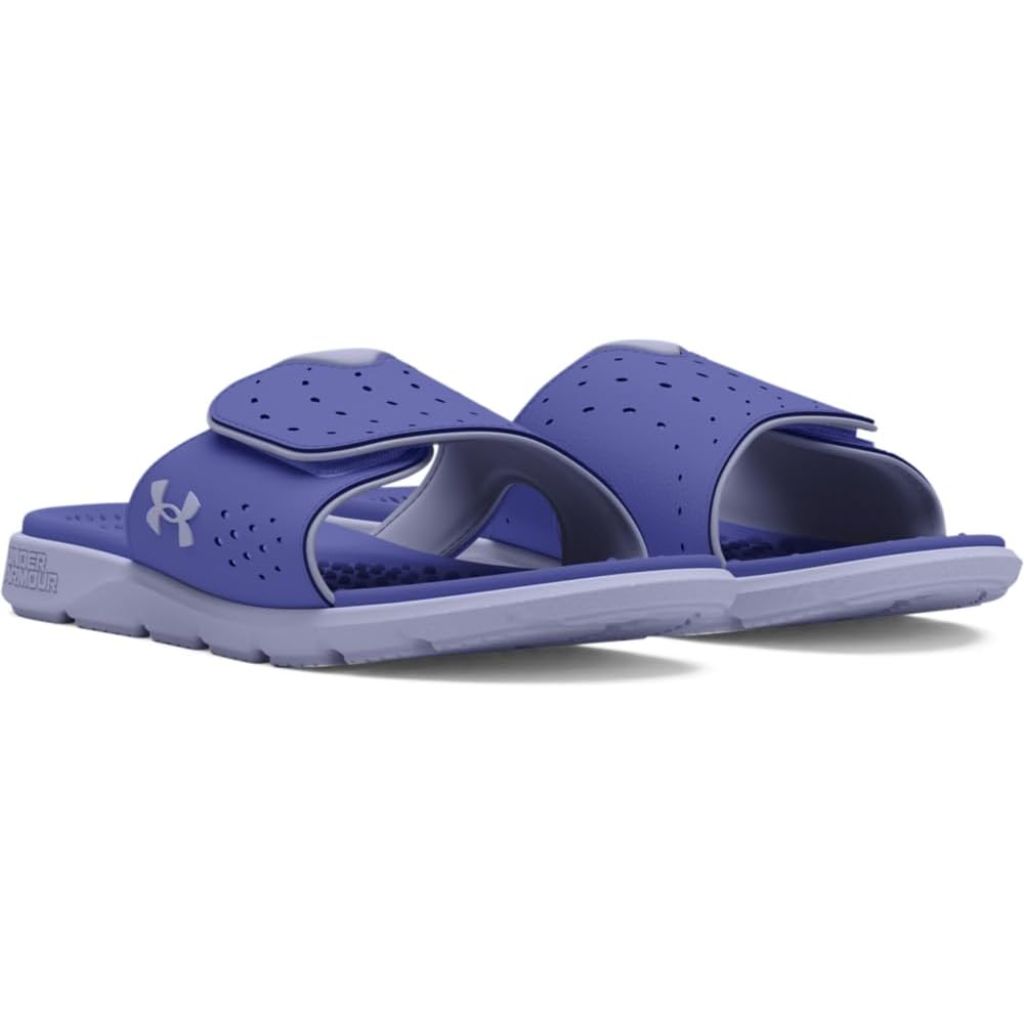 Under Armour Women's Ignite Pro Slides, Starlight/Celeste/Blue, Size 12