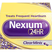 Nexium 24HR Clear Minis Delayed-Release Acid Reducer Capsules, 42 Count