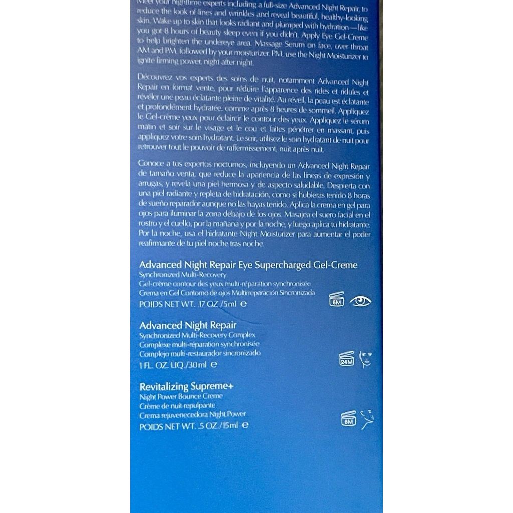 Estée Lauder Nighttime Experts 3pc Travel Skincare St Repair + Bounce + Brighten