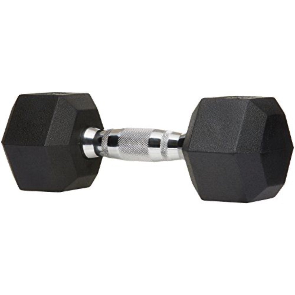 Amazon Basics Rubber Hex Dumbbell Weight - 10lbs. (Single Weight)