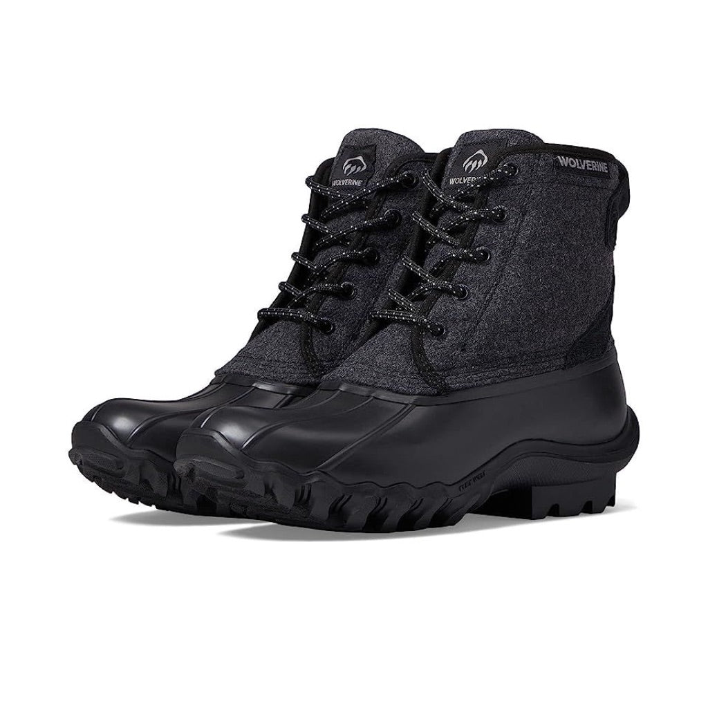 Wolverine Women's Torrent Wool Duck Boots -  Black Wool, Size 11