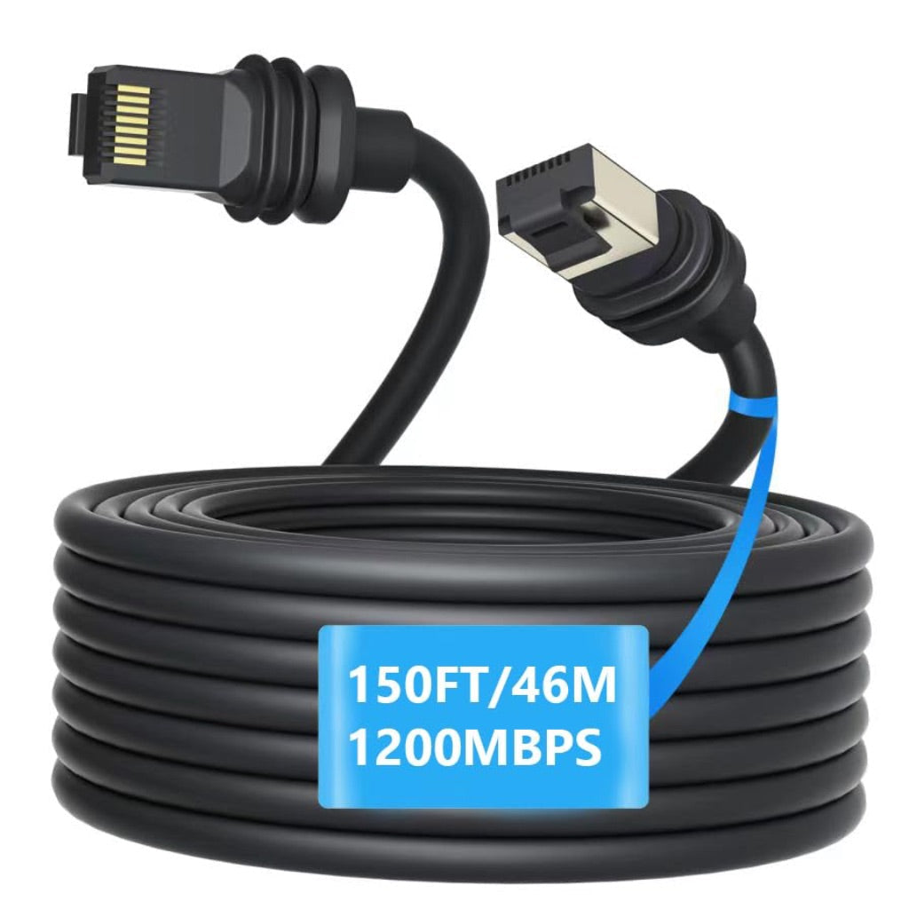 Starlink Gen 3 Replacement Cable for Standard V3 Dish Starlink, Waterproof Outdoor Extension Cable - Gray (150ft.)