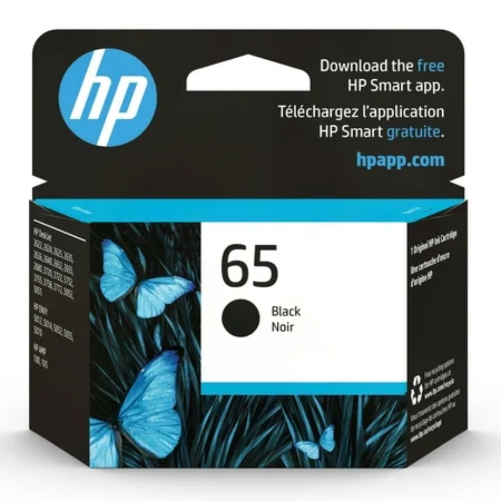 HP 65 Standard Yield Ink Cartridge - Black (N9K02AN#14)