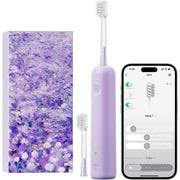 Laifen Wave Special Electric Oscillation & Vibration Sonic Electric Toothbrush with App - Misty Lavender)