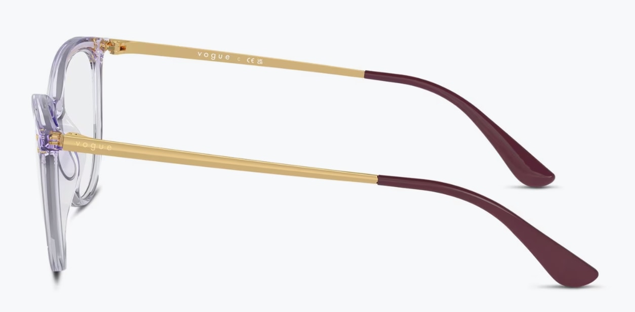 Vogue Women's VO5276 Eyewear Frames - Clear/Purple, 51/17/140