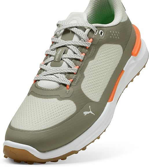 Men’s Puma Golf Ignite Elevate X Spikeless Golf Shoe - Sedate Gray/Moss Orange, Size 8