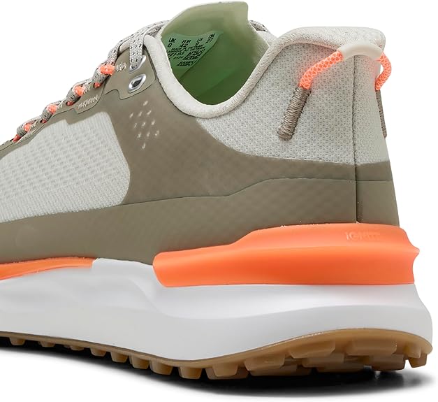 Men’s Puma Golf Ignite Elevate X Spikeless Golf Shoe - Sedate Gray/Moss Orange, Size 8