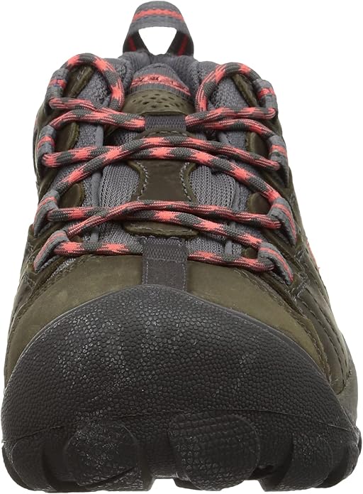 KEEN Women's Targhee II Waterproof Hiking Boots - Magnet/Coral, Size 6.5