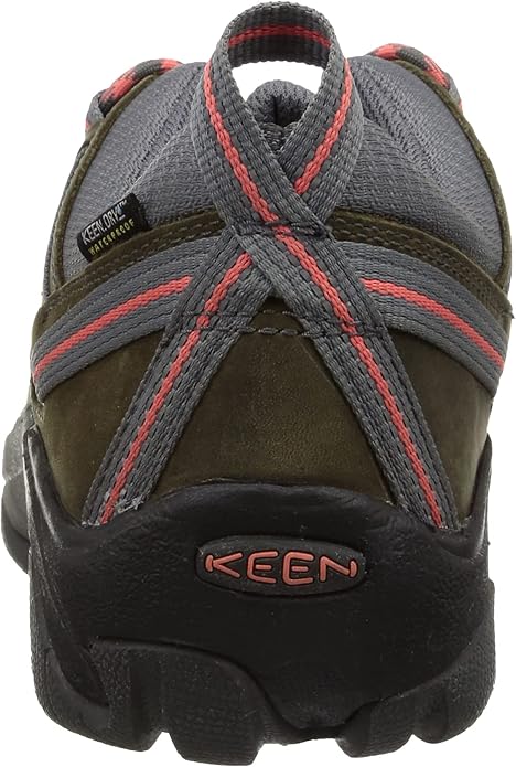 KEEN Women's Targhee II Waterproof Hiking Boots - Magnet/Coral, Size 6.5