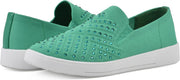 White Mountain Women’s Upbring Rhinestone Slip-On Sneaker - Green, Size 8.5