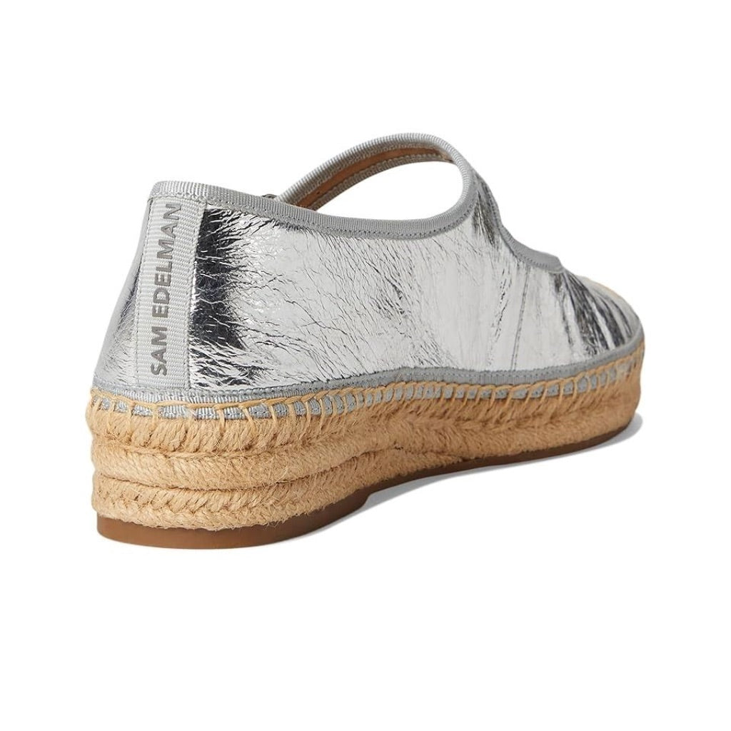 Sam Edelman Women's Mackie Mary Jane Shoes - Soft Silver, Size 9.5