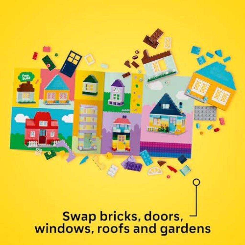 LEGO Classic Creative Houses Building Set 11034, 850 Pieces *Damaged Box*