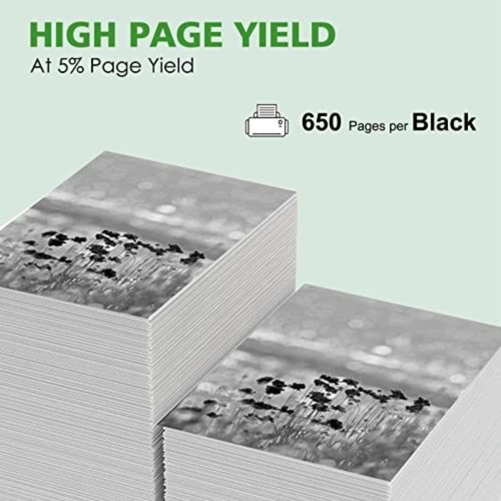 63XL High-Yield Black Ink Cartridge Twin Pack - Compatible with HP Envy, OfficeJet, and DeskJet Printers