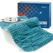 Bedsure Weighted Heating Pad for Back, Neck, and Shoulders with Vibration, Auto Shut Off - Teal, 5lbs 12" x 24"