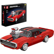 Mould King 1969RT Sports Car Building Block Kits, 10112 Racing Car Model Building Sets, Build and Display Car Set for Adults Boys Kids Aged 14+ Collections Enthusiasts, 1869 Pieces