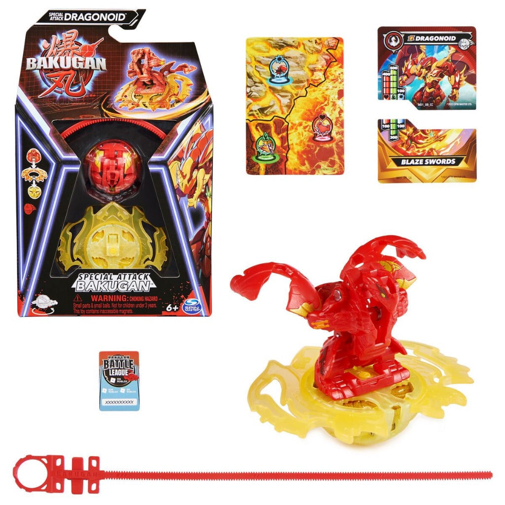 Bakugan Special Attack Red Dragonid Battling Toy