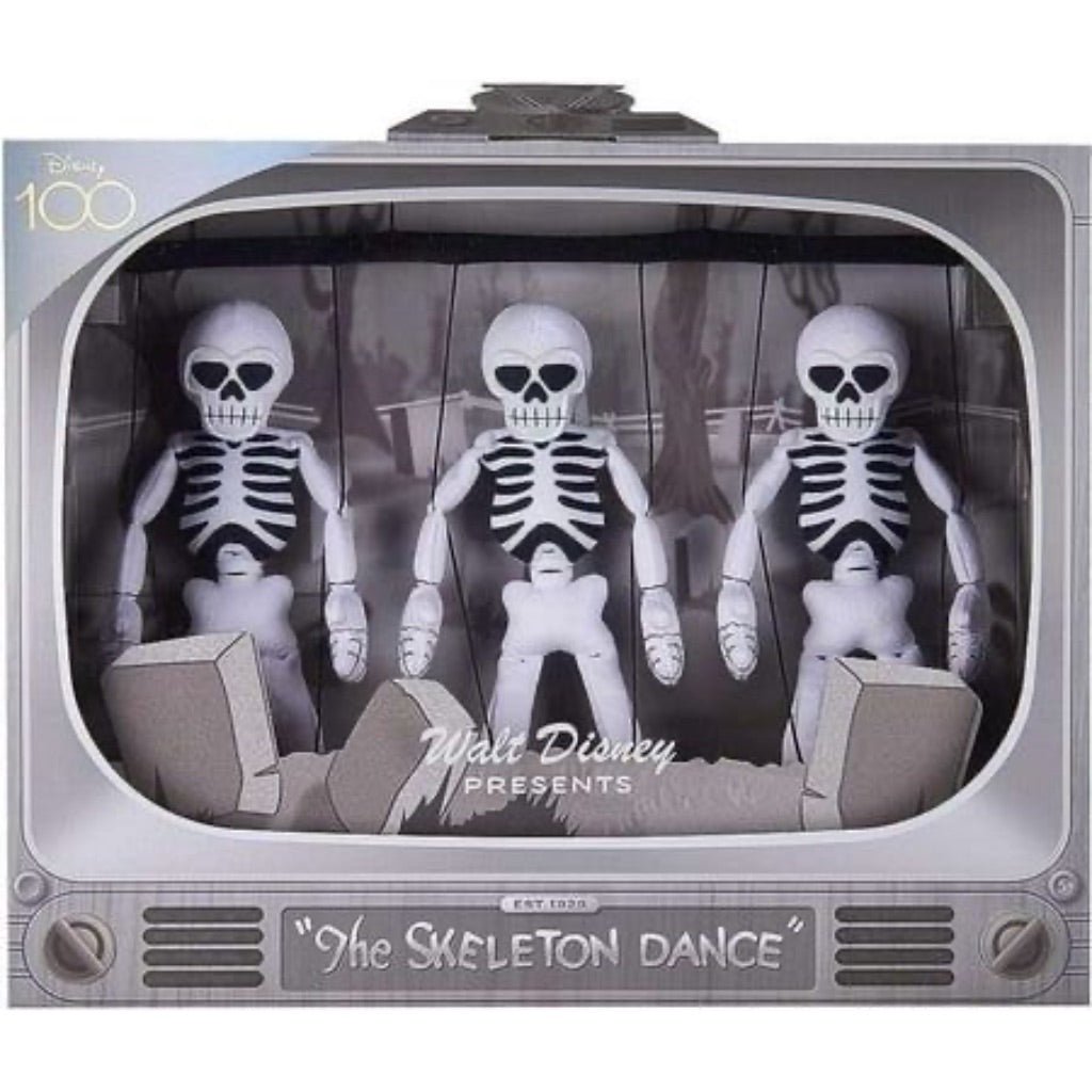 Disney 100 Years of Wonder Walt Disney Presents Silly Symphony Skeleton Dance Plush