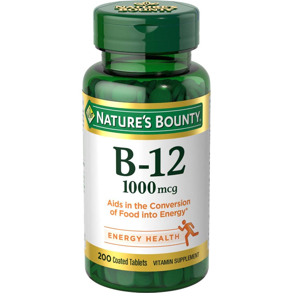 Nature's Bounty B-12 1000mcg - 200 Coated Tablets