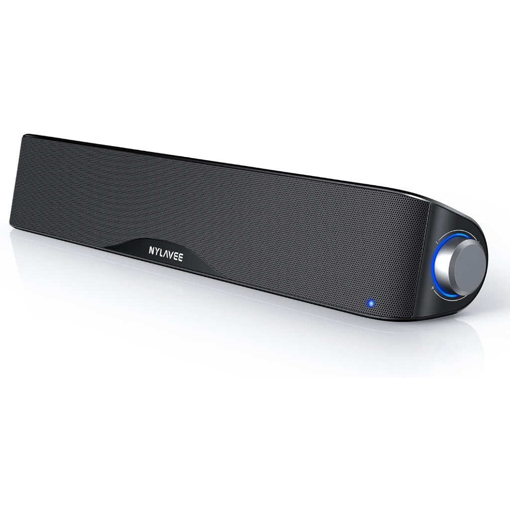 HiFi Sound Quality Computer Sound Bar, USB Powered, Bluetooth 5.0 and 3.5mm Aux