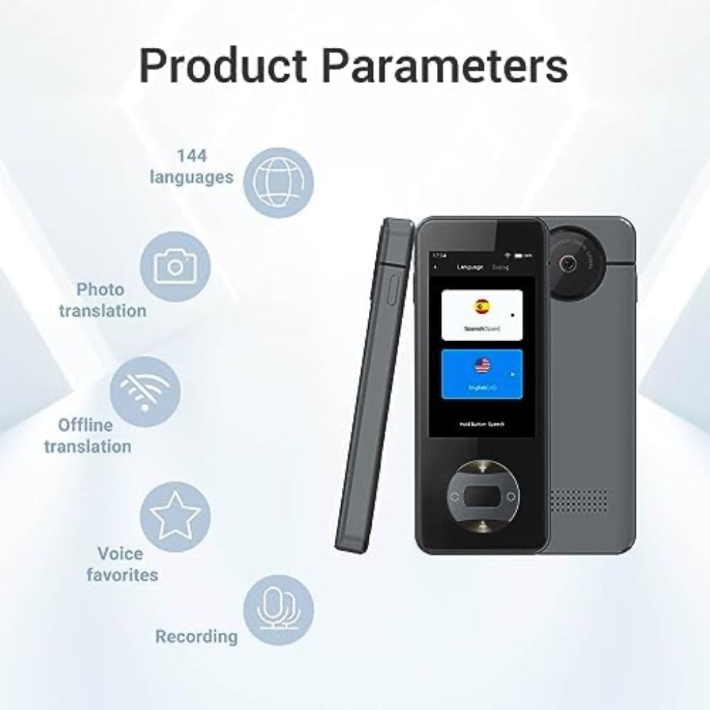 Wooask W10 Offline Language Translator Device - 144 Different Languages and Accents