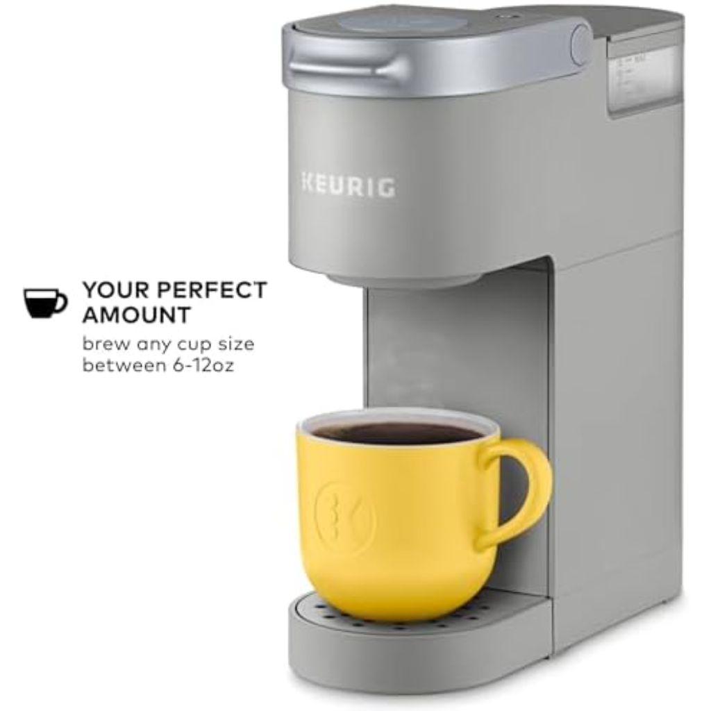 Keurig K-Mini Single Serve Coffee Maker, 6 to 12oz Brew size, with Cord Storage - Studio Gray