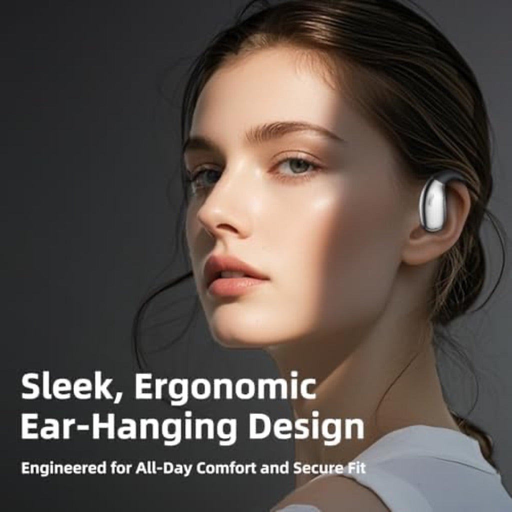 AI Translation Earbuds - Real Time with AI App Supporting 145 Languages, Clear Sound Quality, Long Battery Life - Black