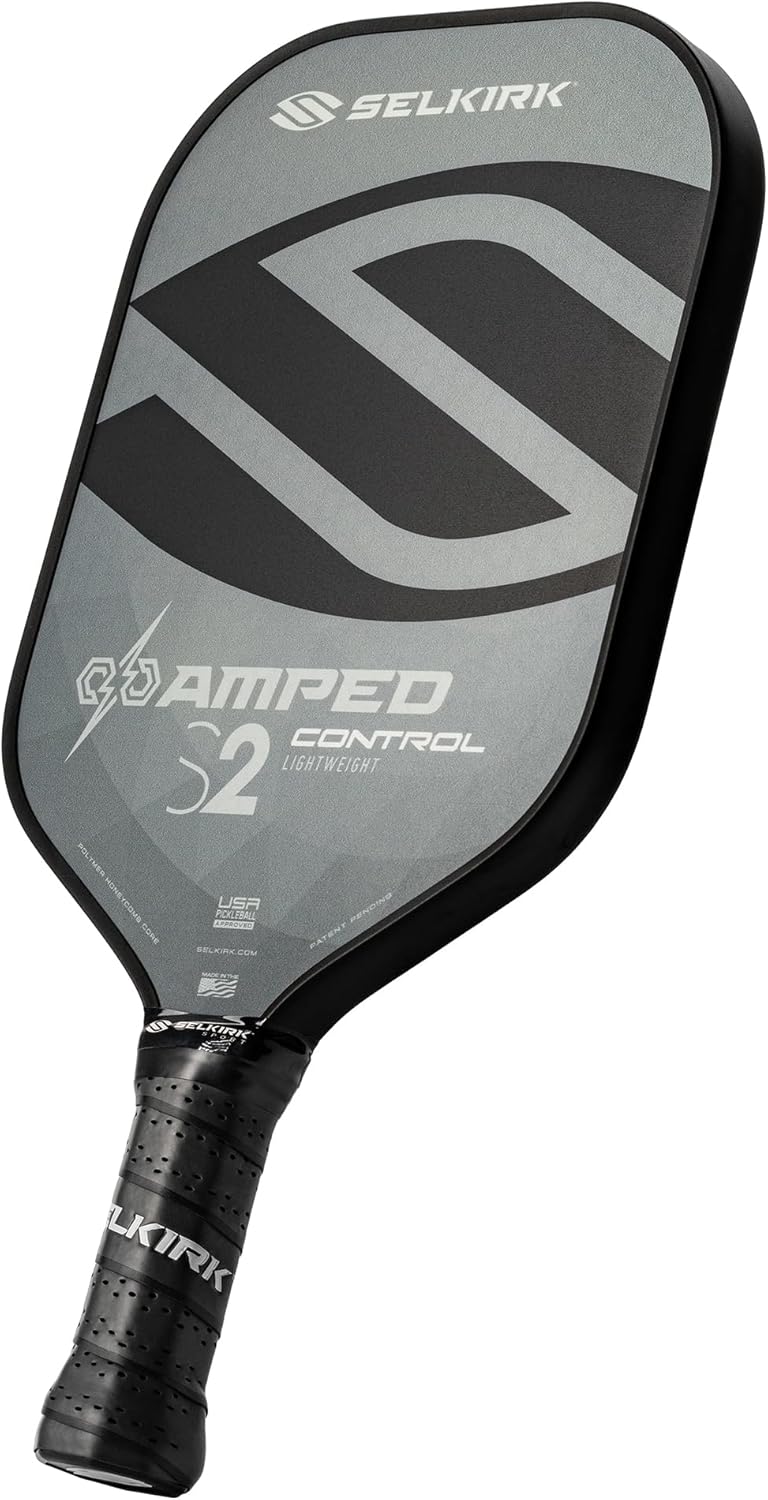 Selkirk AMPED S2 Control Lightweight Pickleball Paddle - Gray