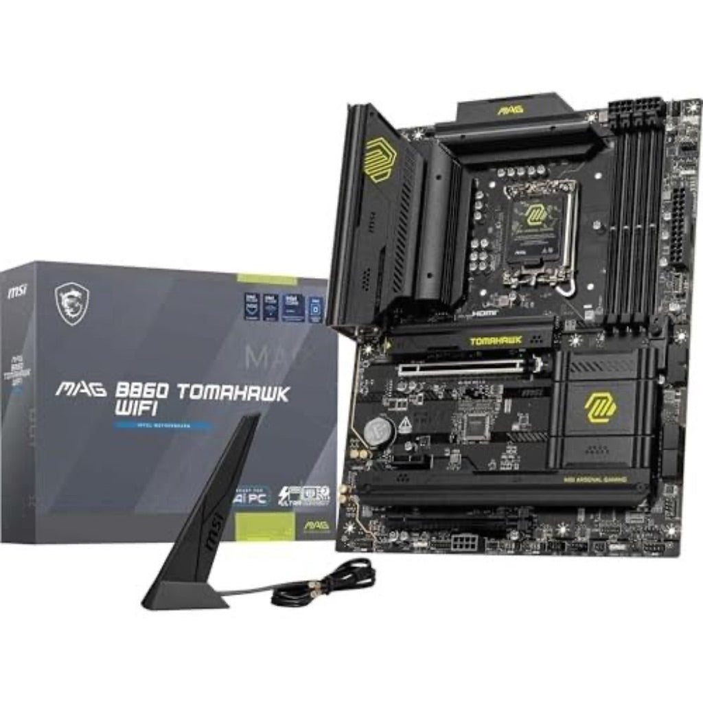 MSI MAG B860 TOMAHAWK WIFI LGA 1851 Intel B860 SATA 6Gb/s Intel Core Ultra DDR5 ATX Motherboard