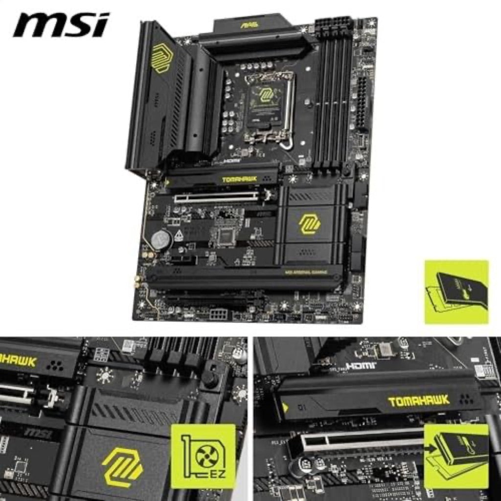 MSI MAG B860 TOMAHAWK WIFI LGA 1851 Intel B860 SATA 6Gb/s Intel Core Ultra DDR5 ATX Motherboard