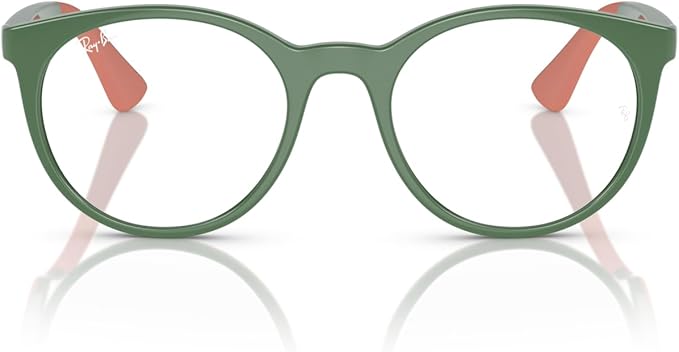 Ray-Ban Kids RY1628 3952 Eyewear Frames - Green on Rubber Pink, 48/17/135