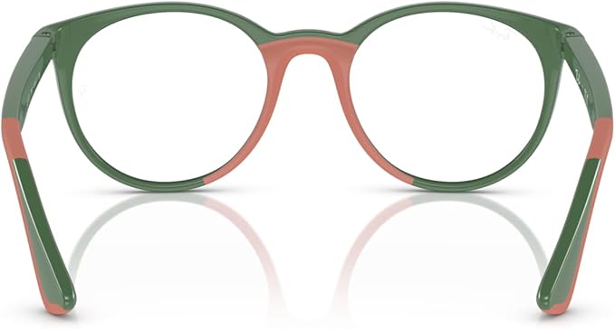 Ray-Ban Kids RY1628 3952 Eyewear Frames - Green on Rubber Pink, 48/17/135