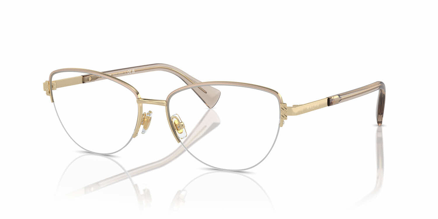 Ralph by Ralph Lauren Women's RA6059 9116 Eyewear Frames - Shiny Pale Gold, 56/16/145