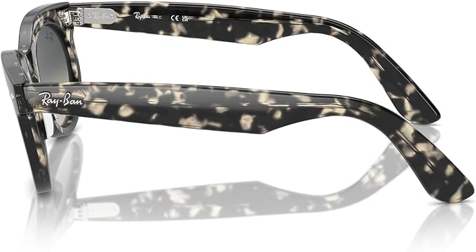 Ray-Ban Unisex RB2242F Wayfarer Asian Fit 133371 Sunglasses - Polished Gray Havana, 53/22/150