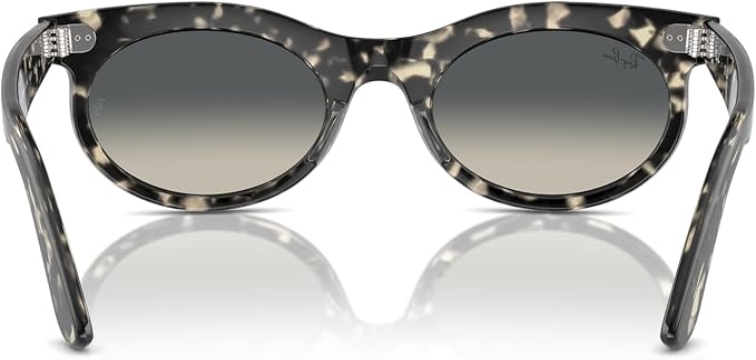 Ray-Ban Unisex RB2242F Wayfarer Asian Fit 133371 Sunglasses - Polished Gray Havana, 53/22/150