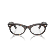 Ray-Ban Unisex Adult RB2242F Wayfarer Oval Asian Fit 902/GI Eyewear Frames - Havana, 53/22/150