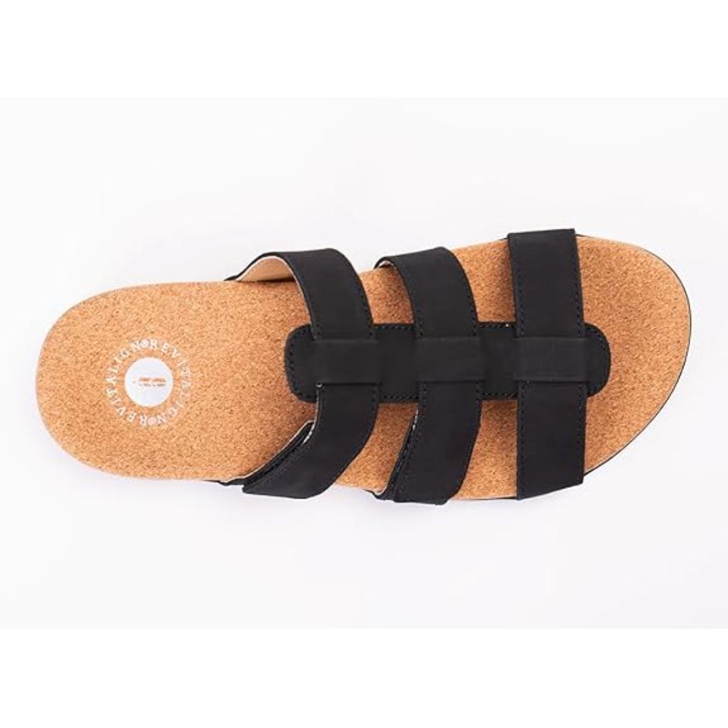 WACO REVITALIGN Women's Spartan Slide Sandals - Black, Size 11