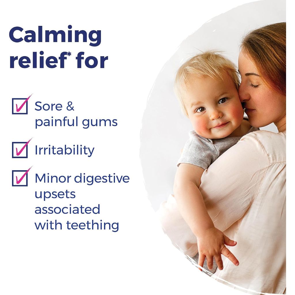 Boiron Camilia Teething Drops for Daytime and Nighttime Relief - 60 Count