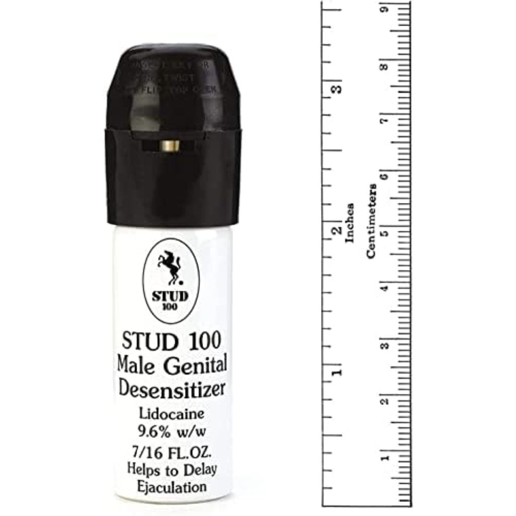 Stud 100 Male Genital Desensitizer Spray w/Lidocaine 9.6%, 7/16 fl. oz.