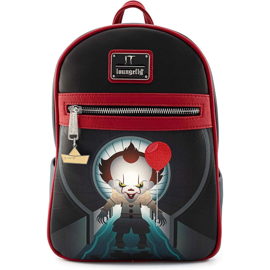 Loungefly x IT Sewer Scene - You'll Float Too Pennywise Mini Backpack