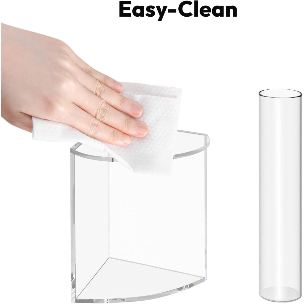 NIUBEE Plant Propagation Station Indoor: Petals Shaped Plant Terrarium with 5 Glass Test Tubes (Clear)