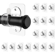 Antimbee No-Drill Adhesive Transparent Curtain Rod Brackets, 18lb Max Load Capacity (16ct.)