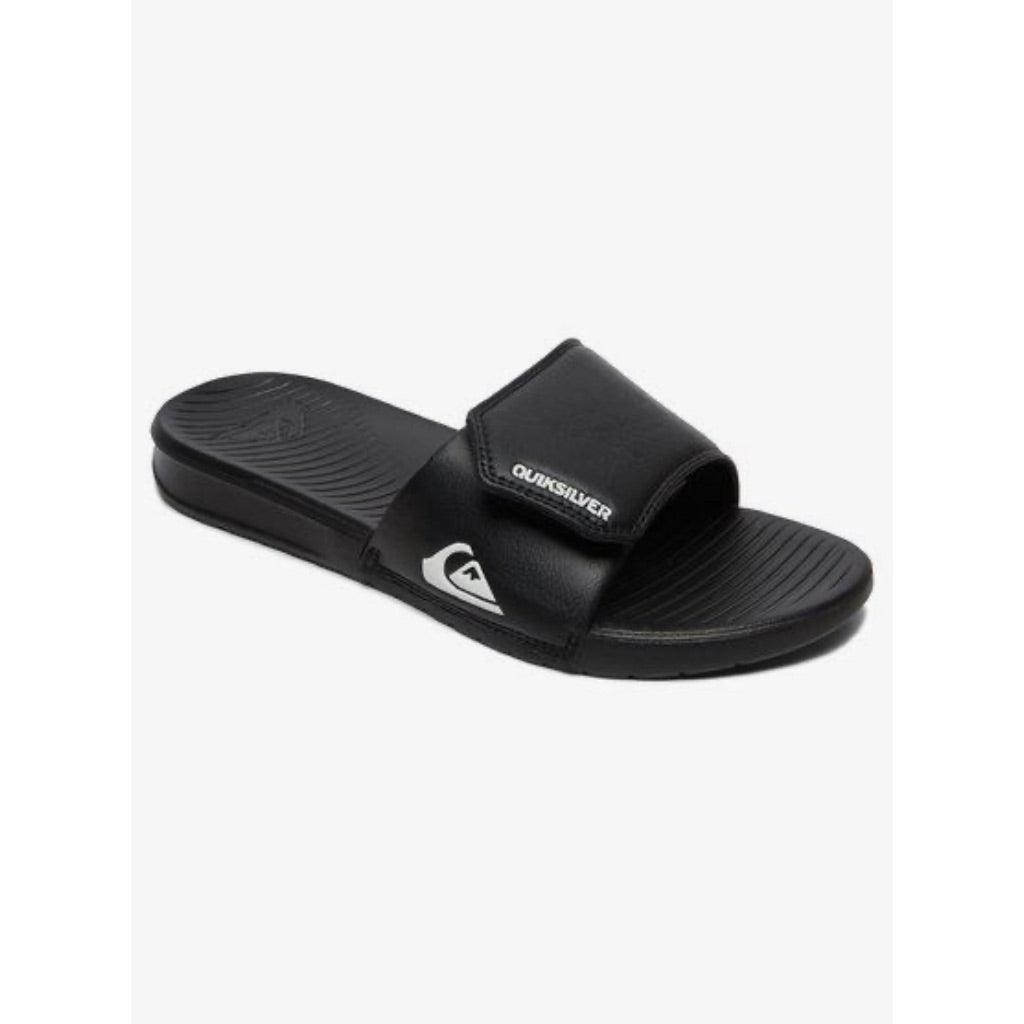 Quiksilver Men's Bright Coast Adjustable Slide Sandal - Black, Size 9