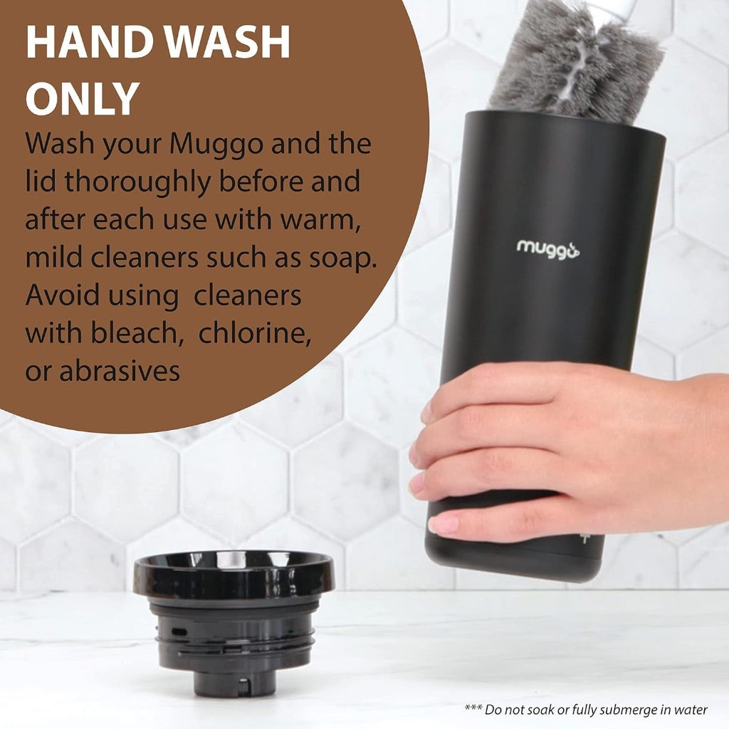Muggo Self-Heating 12oz Coffee Mug with 3 Hour Battery Life - Black