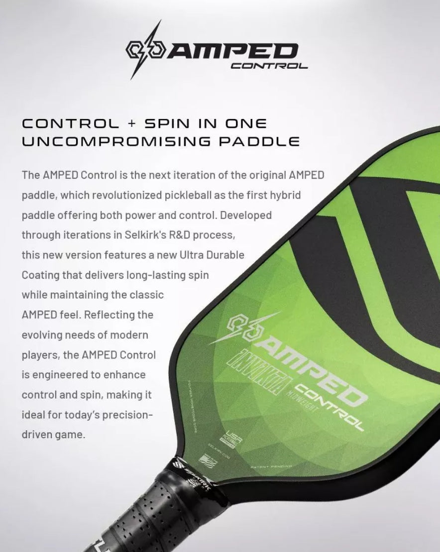 Selkirk AMPED Invikta Control Lightweight Pickleball Paddle - Green