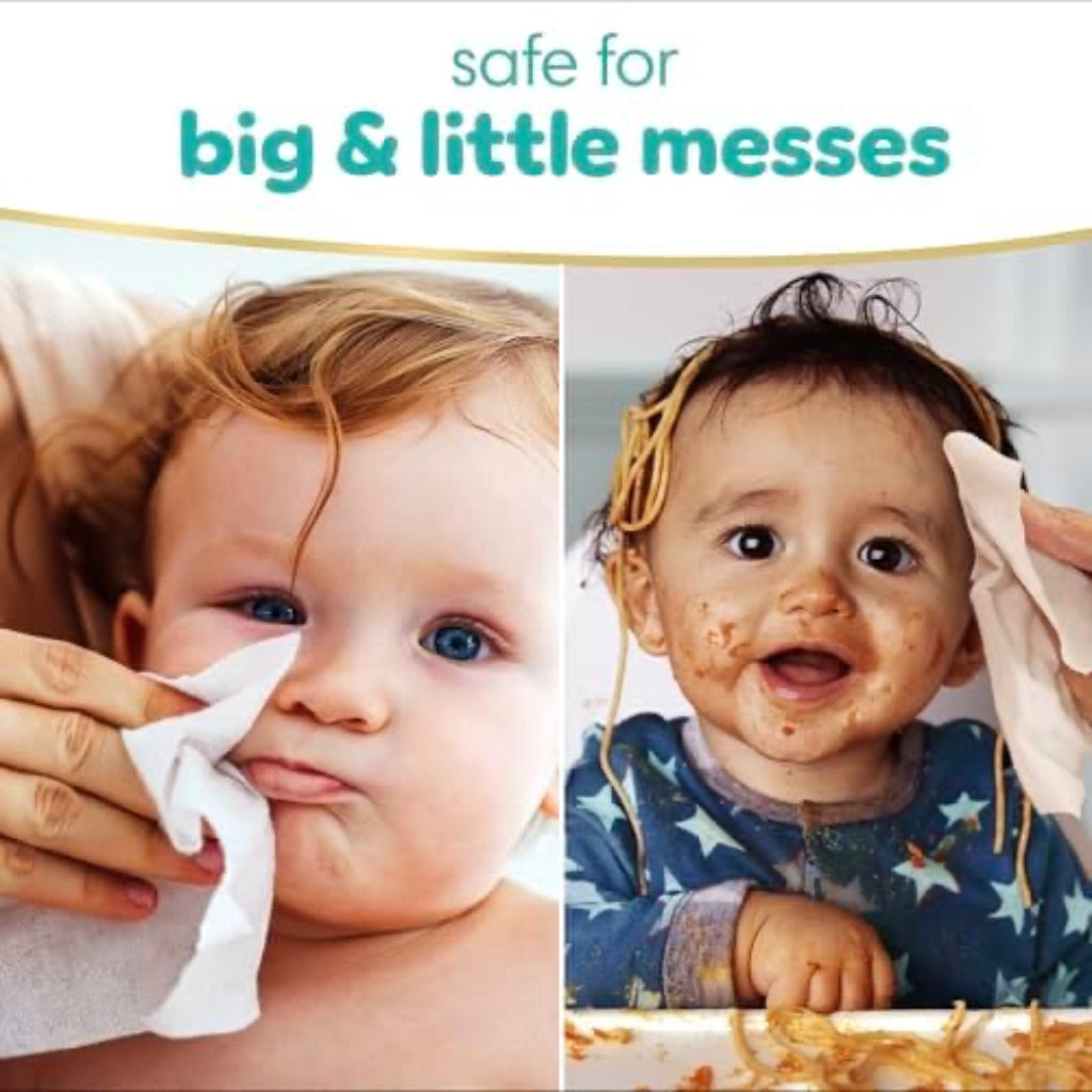 Pampers Baby Wipes Sensitive, Water Based Hypoallergenic and Unscented 504 Total (6 Flip-Top Packs)